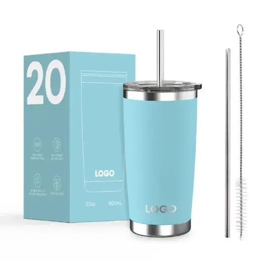 Cốc Du Lịch Inox 20oz có lớp cách nhiệt kép và nắp hình ảnh 1-description