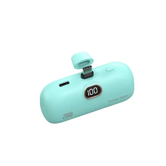 Pin dự phòng 5000mAh kích thước nhỏ, sạc nhanh 10W và màn hình hiển thị số hình ảnh 1-description