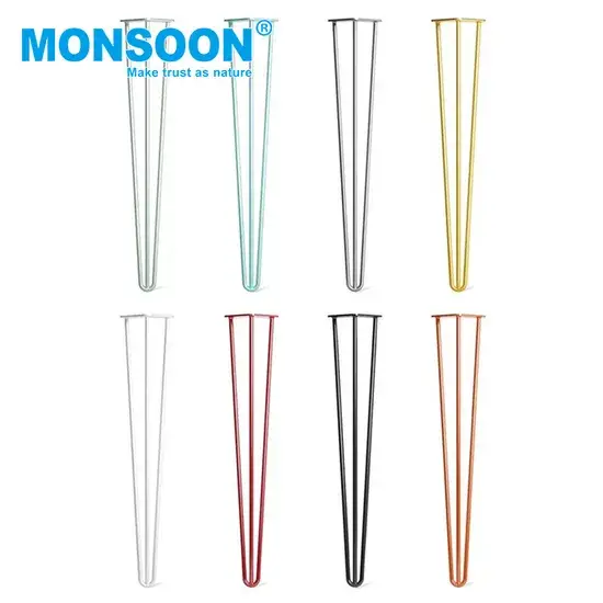 Chân ghế kim loại tùy chỉnh đa màu sắc cho đồ nội thất - Sản phẩm OEM bán chạy hình ảnh 1-description