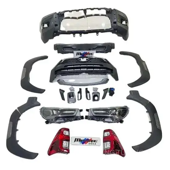 Bộ kit thân xe vè bánh và chuyển đổi cản xe cho Hilux Revo Rocco 2021 hình ảnh 1-description