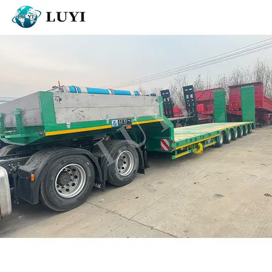 Xe tải phẳng 3 trục giường thấp từ nhà sản xuất Trung Quốc, chất lượng cao và ổn định hình ảnh 1-description