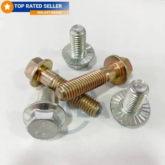 Bu lông mặt bích lục giác - Sản phẩm chất lượng từ thép carbon và thép hợp kim hình ảnh 1-description