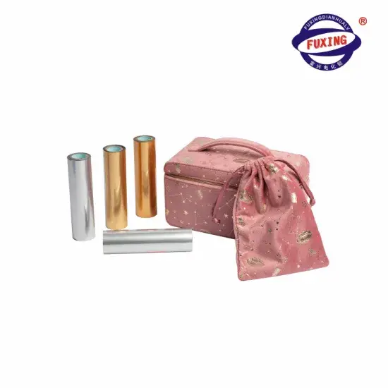 Cuộn Nhuộm Nóng Chuyển Nhiệt Foil Vàng Kim - Lớp phủ mềm mại cho Sổ Tay Da Vải Dệt hình ảnh 1-description