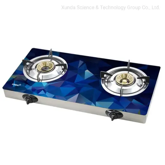 Bếp gas mặt kính Xunda với công nghệ ngọn lửa xoáy bão 3D hiện đại hình ảnh 1-description