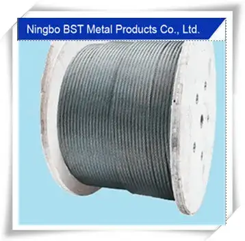 Phân phối dây cáp thép mạ kẽm 6*19W-11.0mm chất lượng cao dùng cho công việc nâng hạ hình ảnh 1-description