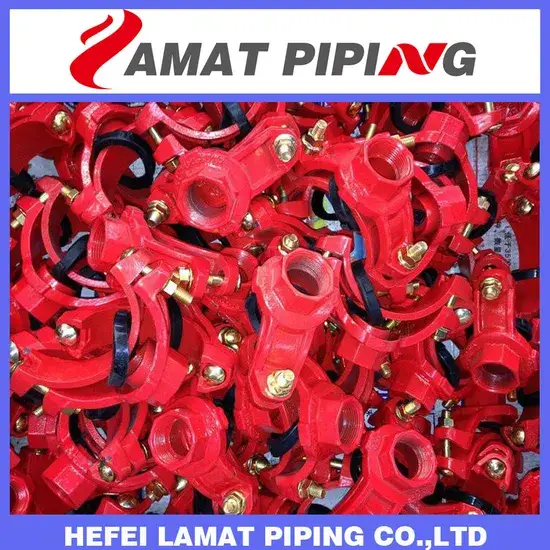 Phụ kiện ống gang dẻo có rãnh chất lượng UL/FM/CE cho hệ thống phòng cháy hình ảnh 1-description