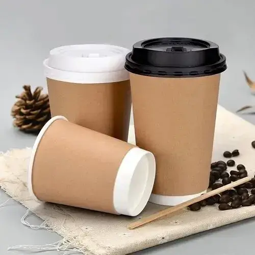 Cốc giấy phân hủy sinh học Anbao dành cho đồ uống nóng và lạnh như cà phê, sữa, trà - Sự lựa chọn thông minh và thân thiện với môi trường hình ảnh 1-description