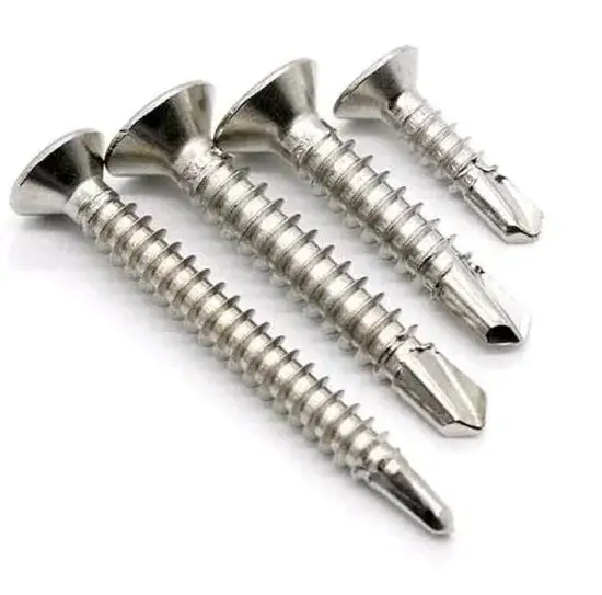 Vít đầu phẳng và vít tự khoan từ nhà sản xuất phần cứng SS304 SS316 hình ảnh 1-description