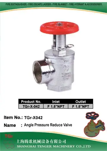 Van cứu hỏa góc mạ chrome giảm áp: Kết nối F1-1/2NPT - F1-1/2NPT hình ảnh 1-description