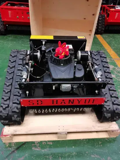 Robot cắt cỏ không dây điều khiển từ xa, có bánh xích, dùng được trên mọi địa hình, cả dốc đứng hình ảnh 1-description