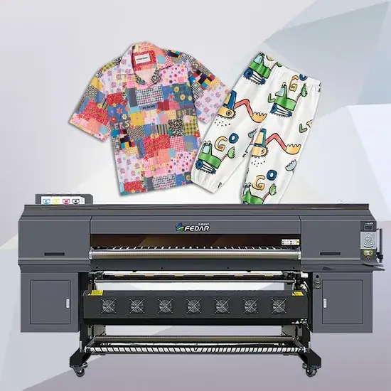 Máy in phun kỹ thuật số định dạng rộng cao cấp với 8 đầu in Epson I3200A1 sử dụng mực pigment nước hình ảnh 1-description