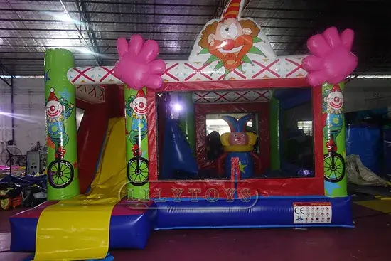 Lâu đài bouncy inflatable với tùy chỉnh màu sắc và chất liệu PVC chất lượng hình ảnh 1-description