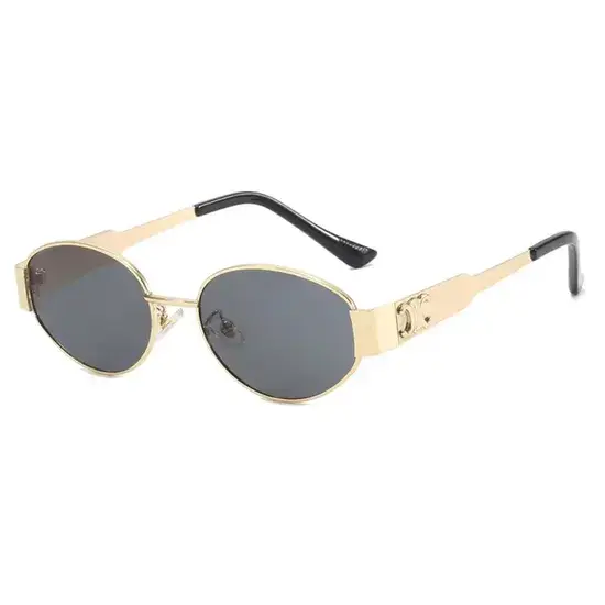 Tiêu đề mới: Logo tùy chỉnh: Kính râm unisex xanh gradient kim loại - Sang trọng và giá tốt hình ảnh 1-description