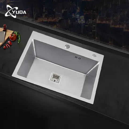 Bồn rửa bát chữ nhật bằng inox cao cấp với công nghệ hoàn thiện nano hiện đại hình ảnh 1-description