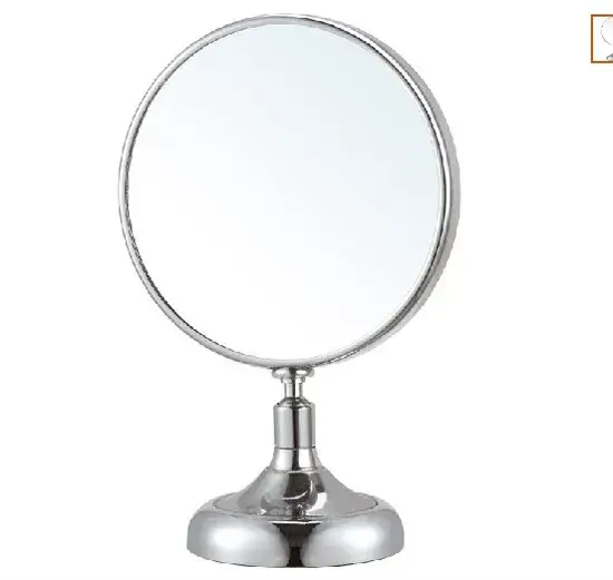 Gương trang điểm gập bằng đồng vàng sáng bóng dành cho không gian phòng tắm hình ảnh 1-description