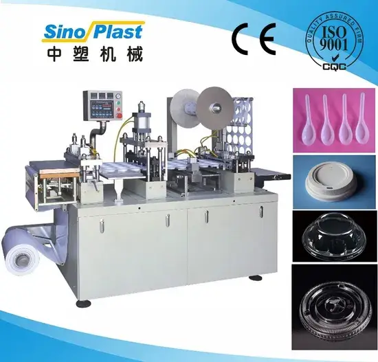 Máy tạo hình nhiệt tự động được chứng nhận CE và có nắp hình ảnh 1-description