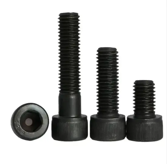 Bu lông Allen DIN912 lớp 12.9, sản xuất từ thép hợp kim oxit đen, có đầu lục giác vít Allen và vít socket hình ảnh 1-description