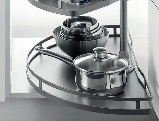 Kệ Tủ Đựng Đồ Bán Đen Xám Thiết Kế Nửa Tròn hình ảnh 1-description