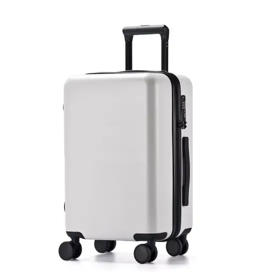 Vali du lịch trắng với chất liệu ABS+PC, in ảnh cá nhân hình ảnh 1-description