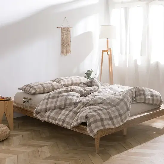 Bộ ga chăn ga gối phủ màu mica từ chất liệu cotton cao cấp hình ảnh 1-description