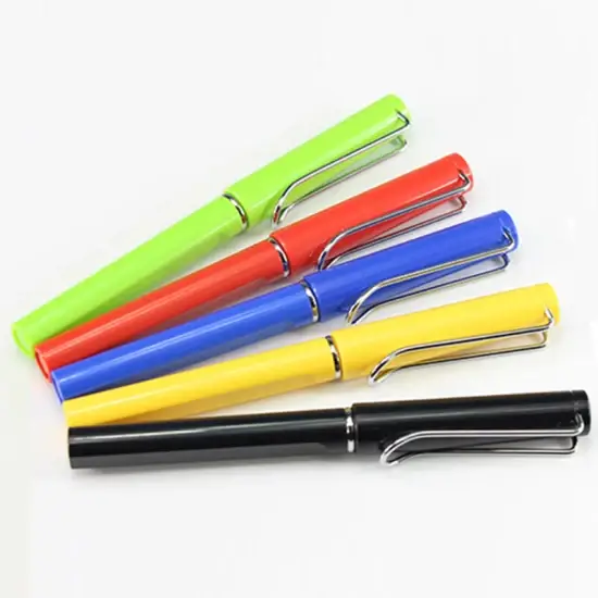 Bút bi mực gel thương hiệu, bút ký đen cao cấp, bút bi quảng cáo logo và móc kim tùy chỉnh hình ảnh 1-description