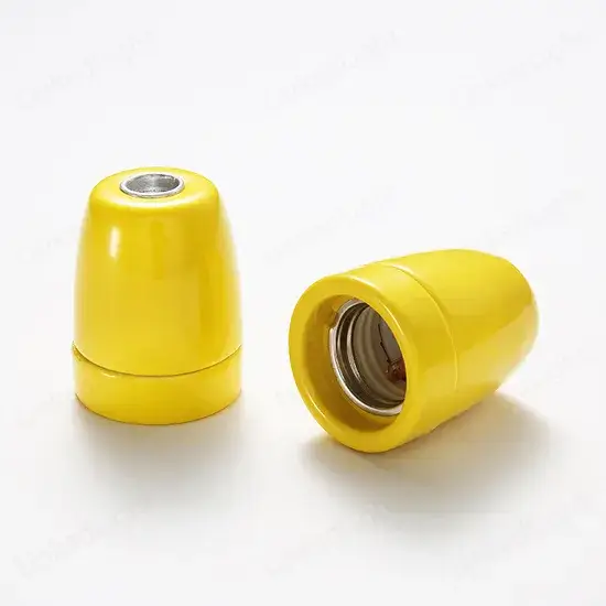 Đế đèn màu vàng với chất liệu gốm sứ, cổ điển và sang trọng hình ảnh 1-description