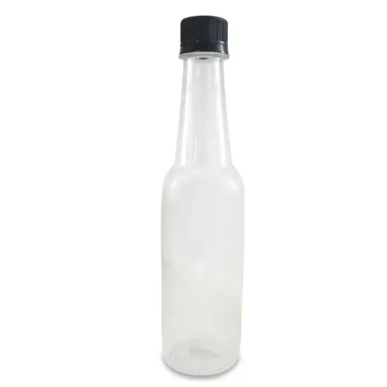 Bán buôn bao bì chai rượu nhựa trong suốt 400ml dài cổ hình ảnh 1-description