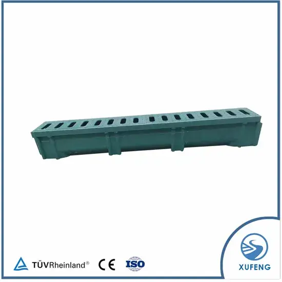 Kênh thoát nước SMC/FRP U tùy chỉnh với lưới sử dụng trong gara và nhà xưởng hình ảnh 1-description
