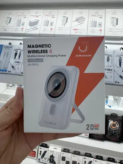 Sạc dự phòng mini Juhuaxin OEM 15W với màn hình hiển thị, tích hợp cổng sạc nhanh PD 20W và sạc không dây 10000mAh hình ảnh 1-description
