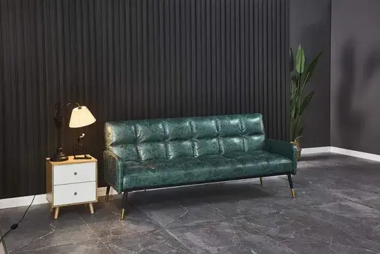 Được làm từ da thật, giường sofa đa dụng cho phòng ngủ và phòng khách, phù hợp sử dụng tại các khách sạn hình ảnh 1-description