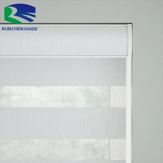 Rèm cuốn zebra có thể điều khiển từ xa thông qua Alexa Tuya, hiệu quả lọc ánh sáng hình ảnh 1-description