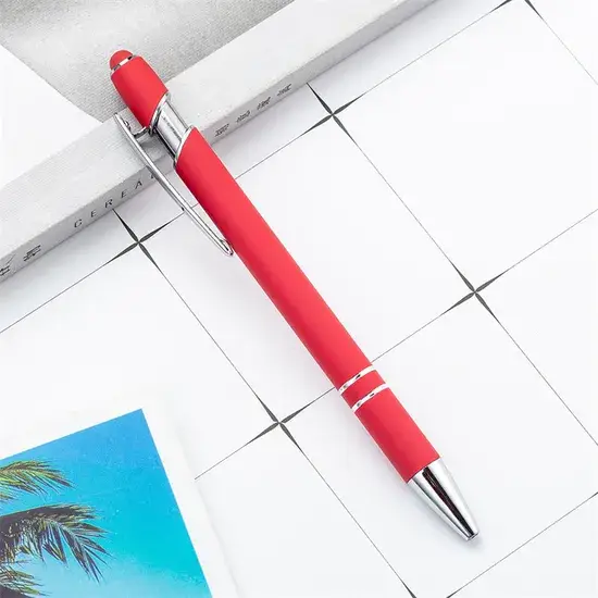 Quà tặng công ty đồ dùng văn phòng: Bút bi cảm ứng 2-in-1 tùy chỉnh độc đáo hình ảnh 1-description