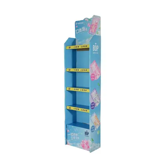 Đỡ giấy quảng cáo nước súc miệng màu xanh - sản phẩm chất lượng hình ảnh 1-description