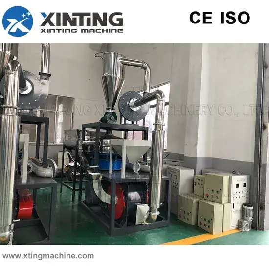 Máy nghiền bột nhựa 200-400kg theo giờ cho các loại vật liệu PP, HDPE, PET, PVC hình ảnh 1-description