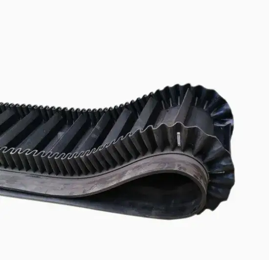 Bán buôn băng tải công nghiệp bên hông gợn sóng PVC xanh chất lượng cao từ nhà máy, kích thước 600mm hình ảnh 1-description