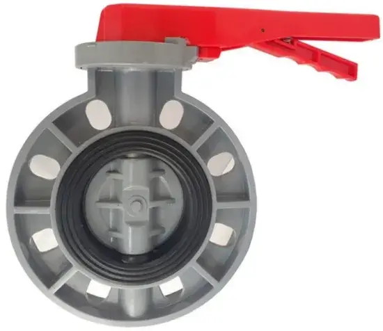 Van bướm wafer CPVC tay cầm chất lượng cao, van bướm UPVC PVC có hộp số, van bướm nhựa flanged không bộ truyền động DN200 (8) - Sự lựa chọn tối ưu cho hệ thống cấp nước. hình ảnh 1-description