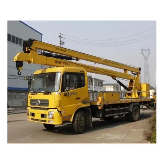 Xe tải nền tảng trên không Dongfeng, các loại 12m, 16m, 14m, 18m, 22m - Xe nền tảng trên không với cần gập - Mua bán hình ảnh 1-description