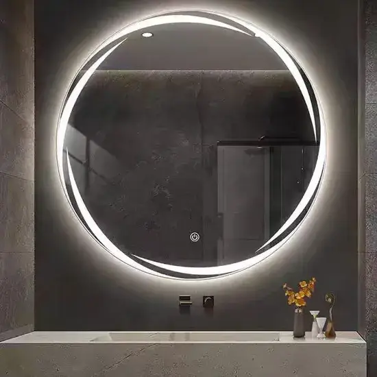 Gương cảm ứng LED dành cho phòng tắm thời trang và hiện đại hình ảnh 1-description