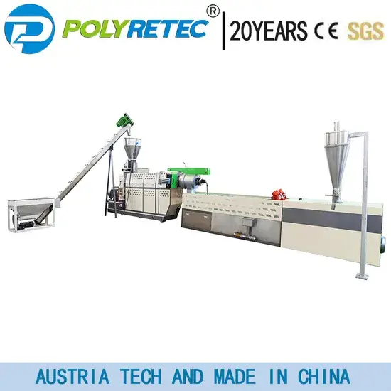 Dòng máy tái chế rửa chai HDPE, granulation và tạo viên nước hình ảnh 1-description
