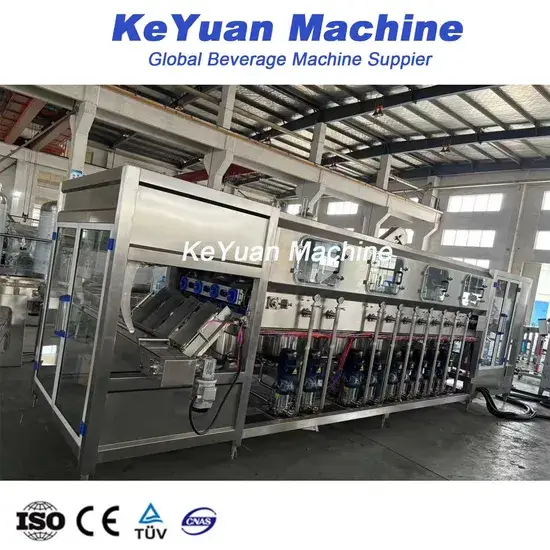 Dòng dây chuyền sản xuất đóng chai nước khoáng với công suất lớn và tiện ích xịt áp lực cao hình ảnh 1-description