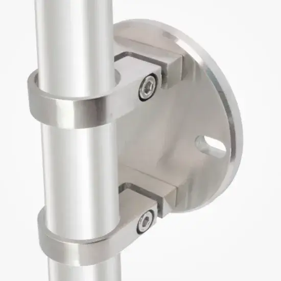 Tấm lan can cầu thang cao cấp từ thép không gỉ và gỗ, thiết kế thời trang hình ảnh 1-description