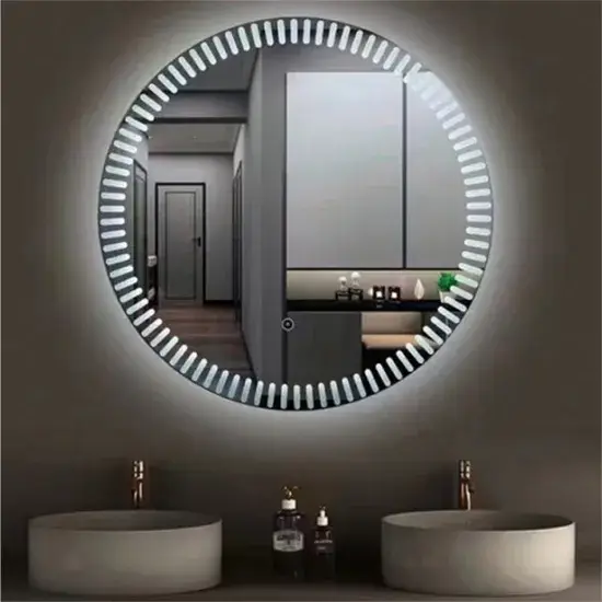 Gương phòng tắm LED trang trí cho nhà ở: Sản xuất theo yêu cầu, giá sỉ hình ảnh 1-description