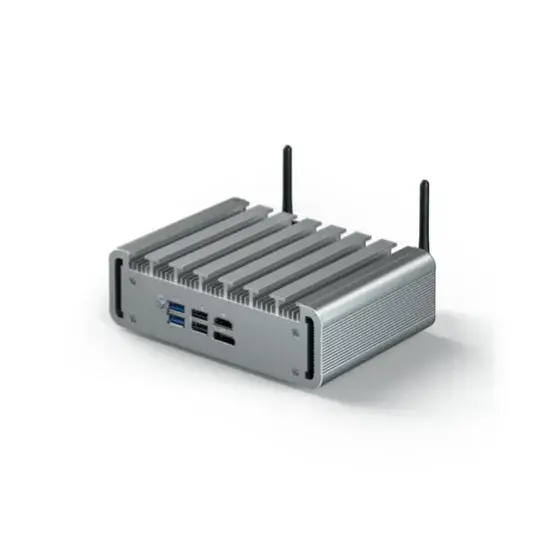 Mini PC công nghiệp không quạt Hystou Trung Quốc sử dụng CNC - Máy tính nhúng Windows Linux Intel N100 4LAN DDR5 32GB hình ảnh 1-description
