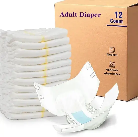 Tã người lớn chất lượng cao với khả năng chống rò rỉ 2 mặt, dành cho người không kiểm soát hình ảnh 1-description