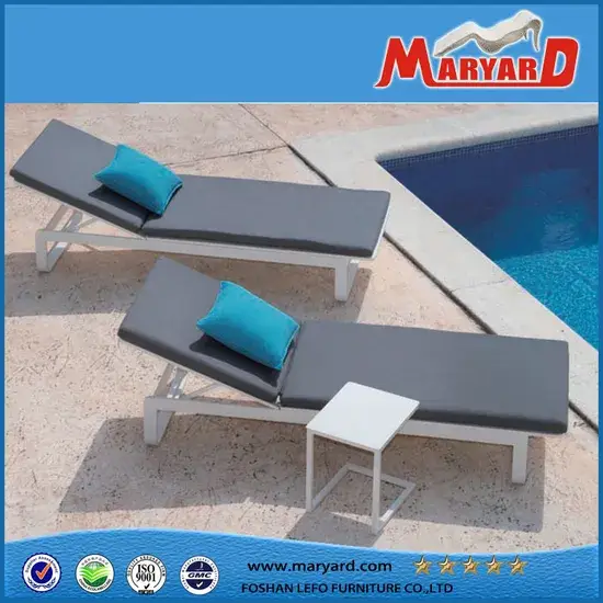 Ghế nằm bãi biển, giường bơi và ghế bể bơi nhôm chất lượng cao hình ảnh 1-description