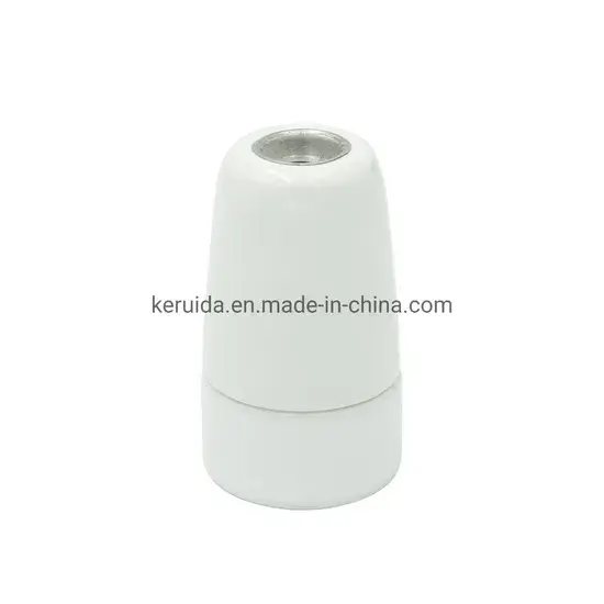 Đế đèn điện E14 màu trắng từ chất liệu gốm hình ảnh 1-description