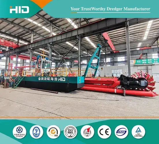 Thiết bị khai thác cát biển với bánh xe gầu, máy bơm diesel và tàu khai thác cát - Cung cấp đầy đủ cho công việc khai thác cát hình ảnh 1-description