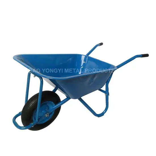 Xe đẩy bê tông 90L từ Trung Quốc phục vụ thị trường châu Âu với bánh xe hơi cho vườn hình ảnh 1-description