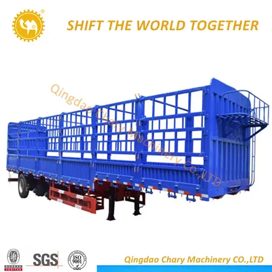 Rơ Moóc Vận Chuyển Hàng Hóa với Tải Trọng Chết 6.2T-6.7T và Rào Xe Tải hình ảnh 1-description