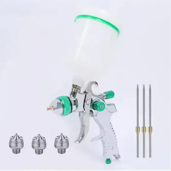 Súng phun sơn HVLP cầm tay nhẹ, dung tích 600cc - Phù hợp sơn ô tô và các chi tiết tinh xảo hình ảnh 1-description